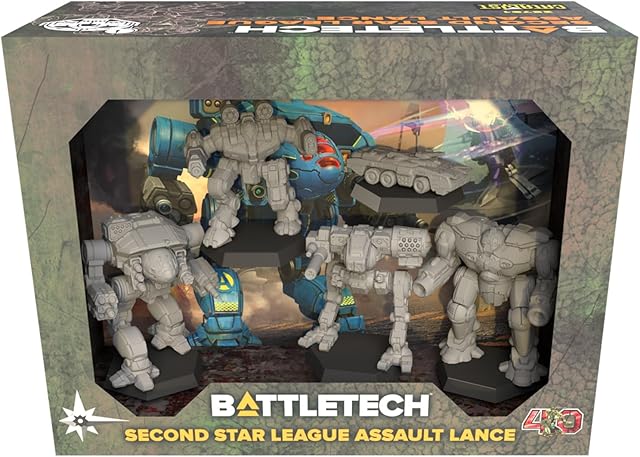 The Catalyst Game Labs Second Star League Assault Lance 5 - Miniatures Board Game - for 1+ Players and Ages 14+
