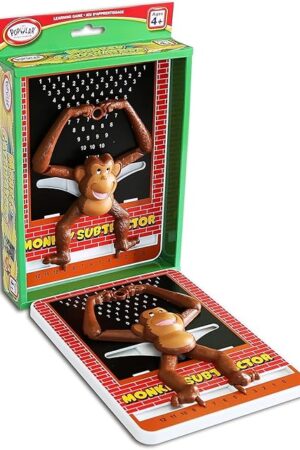 The POPULAR PLAYTHINGS Monkey Subtraction Calculator, Math Learning Toy for Children Ages 4 and Older