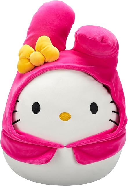 The Squishmallows Original Sanrio 14-Inch Hello Kitty in My Melody Hoodie – Official Jazwares Plush (Large)
