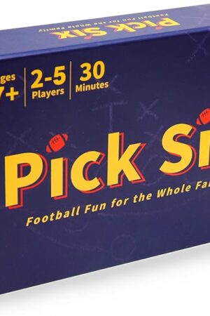 The Pick Six – The Ultimate Football Themed Card Game! Strategic Card Game for Kids and Adults. Great for Parties and Game Nights. 2-5 Players, Ages 7+.