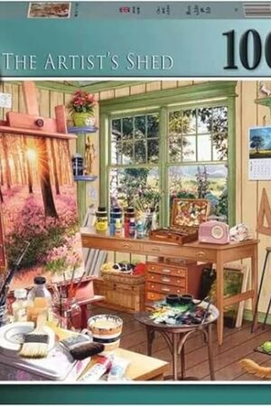 The Ravensburger My Haven Artist's Shed 1000 Piece Jigsaw Puzzle | Relaxing Puzzle Imagery | Every Piece Unique with Softclick Technology | Durable Blueboard Made from Eco-Friendly Materials
