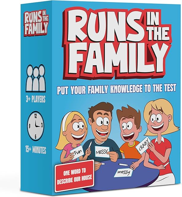 The Runs in The Family: Fun Board Games for Family Night - Think Like Your Fam Would - Games for Kids-Adults