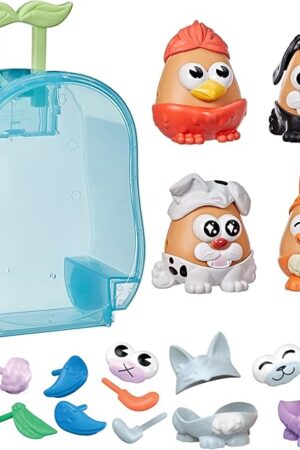 The POTATO HEAD Pet-Tato Tots, Pet-Themed Set with 31 Parts and Pieces Plus Rolling Carry Case, Toddler and Preschool Toys for Girls and Boys 2 and Up (Amazon Exclusive)
