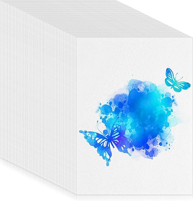 The Sabary 250 Sheets Watercolor Paper Bulk White Cold Press Paper Pack Water Color for Kids White Sketch Painting Watercolor Paint for Students Artists Drawing Supplies(5 x 7 Inch)