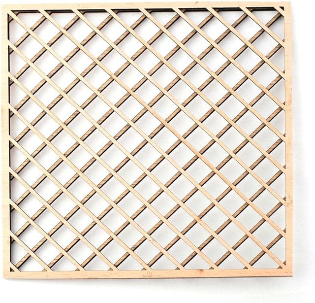 The Melody Jane Dolls Houses Dollhouse Large Trellis Wall Panel Miniature Bare Wood Garden Accessory 1:12
