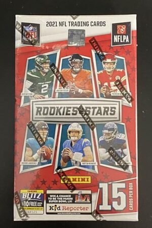The Rookies & Stars 2021 Panini Football Trading Card Box - 15 Cards, Featuring Mac Jones, Ja'Marr Chase, Jaylen Waddle & More!