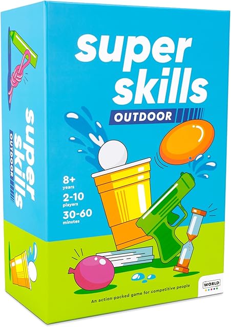 The Super Skills Outdoor Yard Game – Summer Backyard Games for Kids 8 and Up, Teens & Adults - Fun Water Party for The Whole Family