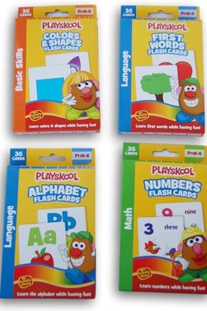 The Playskool Early Educational Potato Head Themed Pre-K Flash Card Set - Numbers, Alphabet, First Words, and Colors & Shapes