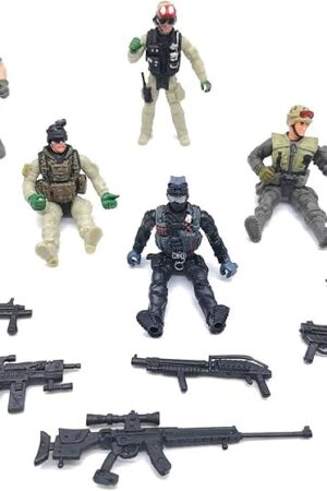 The Qiandier 6 Pcs Military Team Action Soldiers Special Force Marine Recon Figure Elite Force Army