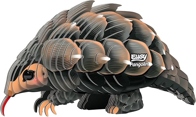 The Eugy Pangolin 3D Puzzle - 30 Piece Eco-Friendly Educational Toy Puzzle for Boys, Girls & Kids Ages 6+