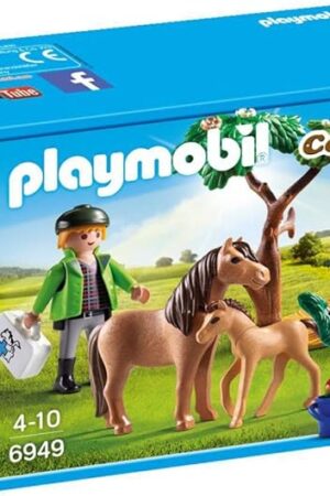 The Playmobil 6949 Country Vet with Pony and Foal
