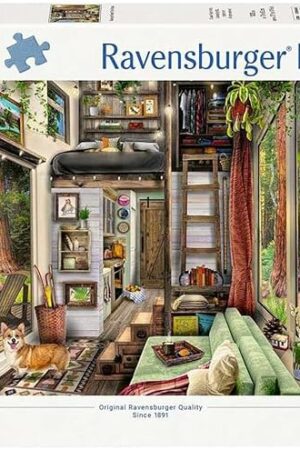 The Ravensburger Redwood Forest Tiny House 1000 Piece Jigsaw Puzzle for Adults - 12000634 - Handcrafted Tooling, Made in Germany, Every Piece Fits Together Perfectly