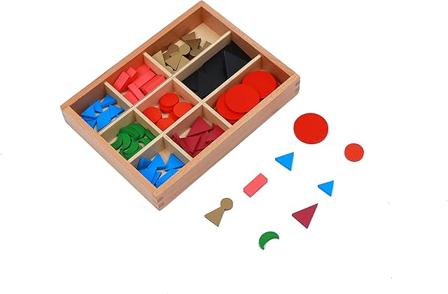 The Adena Montessori Basic Wooden Grammar Symbols with Box Montessori Grammar Learning Language Development Materials