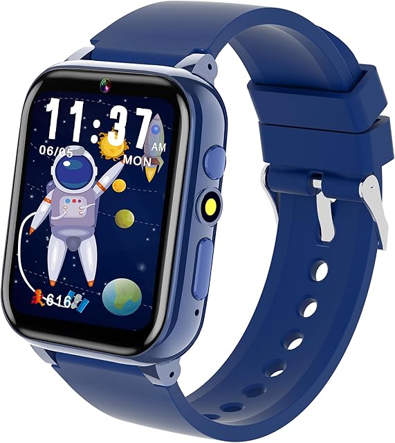 The Smart Watch for Kids with 26 Puzzle Games, Kids Smart Watch Boys Girls with Learning Card, Audio Story Player, Camera, Music & Video | Multifunctional Touch Screen Watches Gift Toys for Ages 3-12