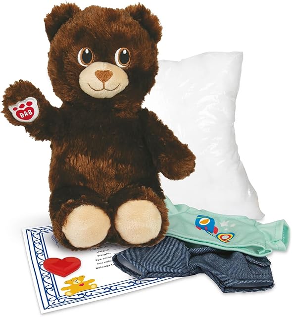 The Casdon Build-A-Bear Workshop Furtastic Toy Bear & Outfit Assortment | Assorted Cuddly Toy Bears and Outfits for Children Ages 3+ | Ready to Stuff! | Filling, Heart, and Certificate Also Included