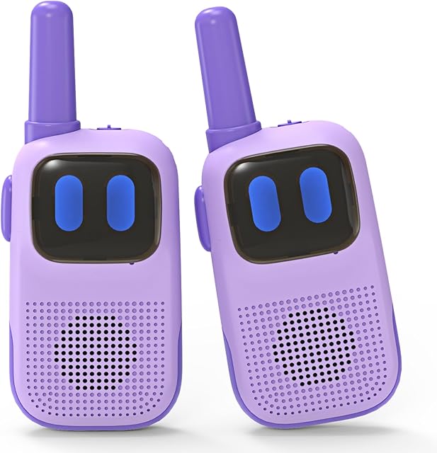 The 2 Pack Gifts for 3-7 Year Old Girls 1000FT Range 2 Channels 2 Way Radio, Walkie Talkie Children Backyard Play Boy Toys Age 4 5 6 7 8 Years Old