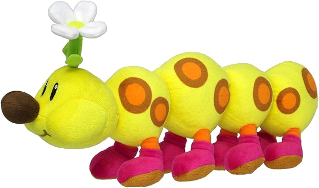 The Sanei Super Mario All Star Collection AC26 Wiggler 13" Plush