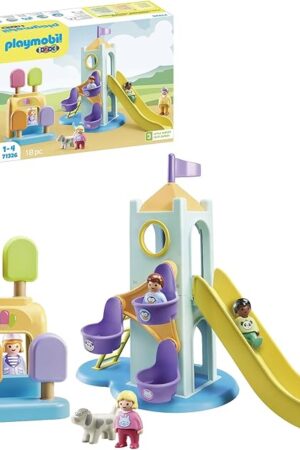 The Playmobil 1.2.3: Adventure Tower with Ice Cream Booth