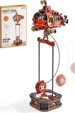 The ROKR Pendulum Balance Toy, 3D Wooden Puzzles for Adults, Retro Deep-Sea Adventurer, DIY Craft Wood Puzzle Kit, Unique Gift for Men Women