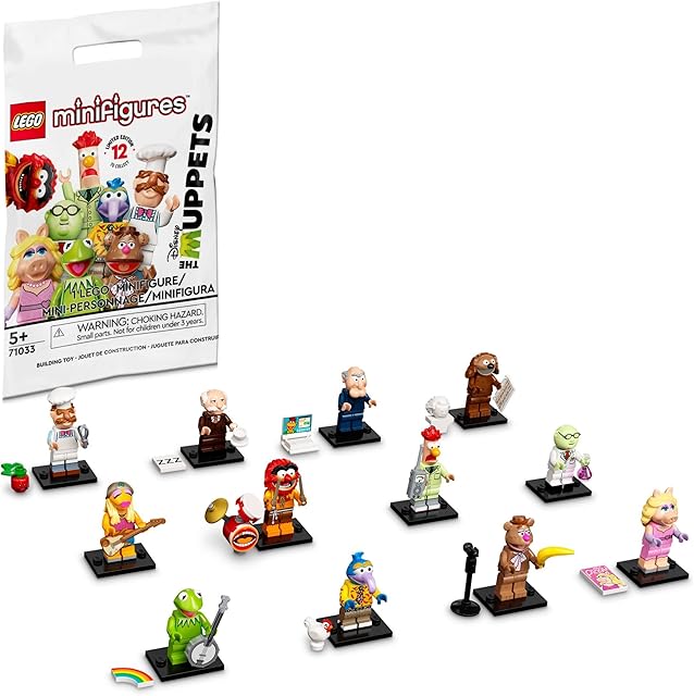 The LEGO Minifigures The Muppets Limited Edition Collectible 71033 Toys for Role-Playing or a Figurine Collection; A Creative Addition to Any Set for Kids Ages 5 and up (1 of 12 to Collect)