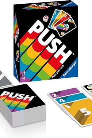 The Ravensburger Push 2024 - Exhilarating Card Game for Family Fun - Suitable for 2-6 Players, Aged 8 and Up | Fast Paced | Easy to Learn | Perfect for Parties