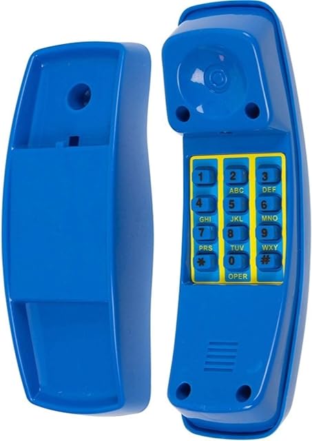 The Swing Set Stuff Telephone with SSS Logo Sticker, Blue