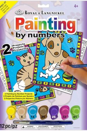 The Royal Brush My First Paint by Number Kit, 8.75 by 11.375-Inch, 2/pkg