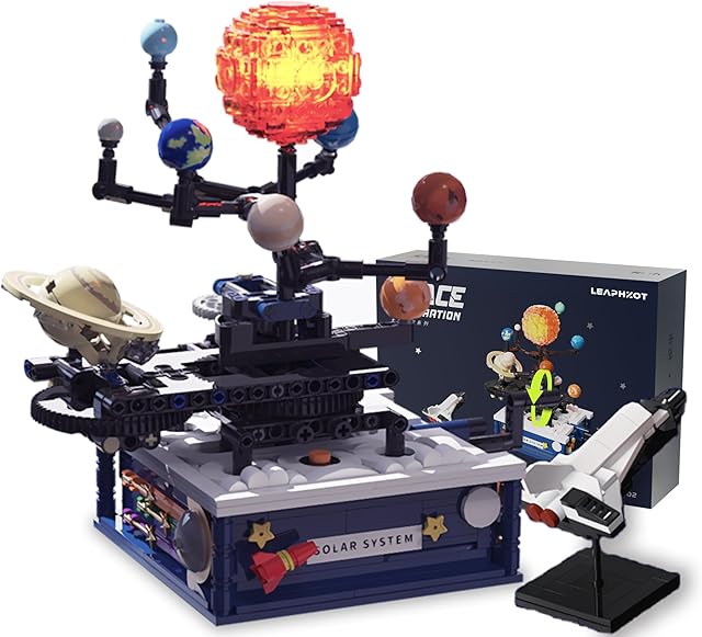 The Solar System Building Sets,Astronomical Science Educational Building Blocks Sets,Kid's Brain-Inspired STEM Space Toys for 8+ Kids Christmas Birthday Gifts (775 Pieces)