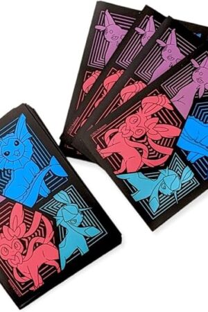 The Pokemon Card Sleeves - Sylveon Espeon Glaceon - Evolving Skies Elite Trainer Box - 65 Count Pack - Deck Protectors