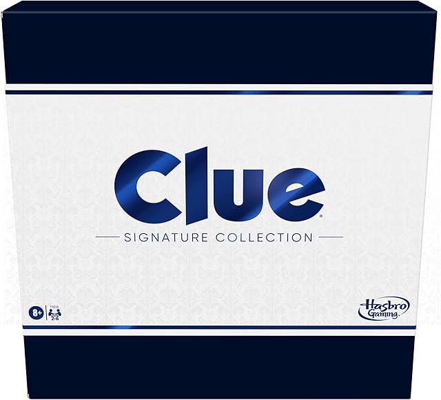 The Hasbro Gaming Clue Board Game Signature Collection, Premium Packaging and Components, Family Games for Kids and Adults, Mystery Games for 2 to 6 Players