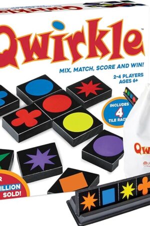 The Qwirkle Board Game - Strategy Game for 2-4 Players Ages 6+ - Deluxe with Trays