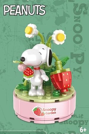 The Pro 108606 Snoopy Garden "Strawberries in Pot" Made of Clamping Blocks with 149 Building Elements