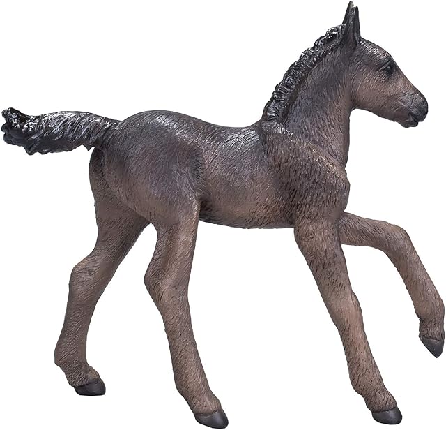 The MOJO Arabian Foal Black Colored Realistic Equestrian Horse Club Hand Painted Toy Figurine