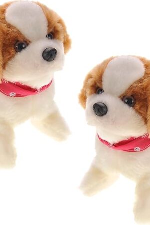 The PowerTRC Cute Somersault Little Puppy | Barks, Sits, Walk, and Flips | Pet Toy Dog (2 Packs)