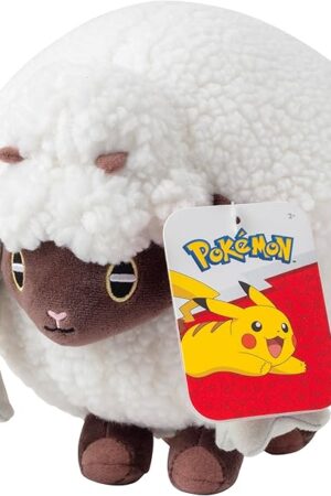 The Pokémon 8" Wooloo Plush - Sword and Shield - Officially Licensed - Authentic Soft Stuffed Animal Toy Sheep Figure - Holiday Christmas Stocking Stuffer Gift for Kids, Boys, Girls - 2+