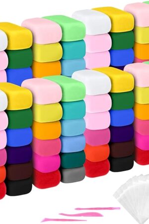 The Poen 108 Pcs Air Dry Clay Kit with Sculpting Tool, 36 Colors DIY Modeling Magic Clay for Kids, Non-Sticky Soft and Light, Arts and Crafts Gift for Boys Girls Adults