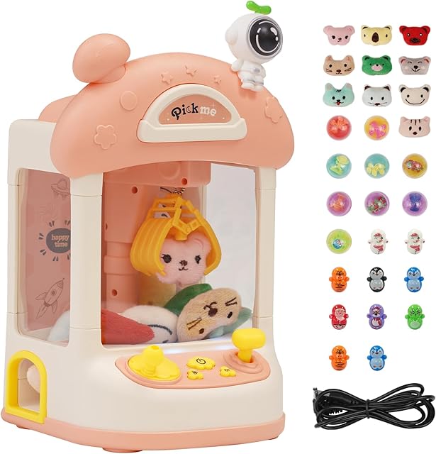 The Claw Machine for Kids, Mini Claw Vending Machine for Kids Girls Over 3 Years, Included 30 pcs Toys