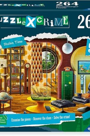 The Ravensburger Mystery Puzzle: Stolen Time 264 Piece Jigsaw Puzzle for Kids - Every Piece is Unique, Pieces Fit Together Perfectly