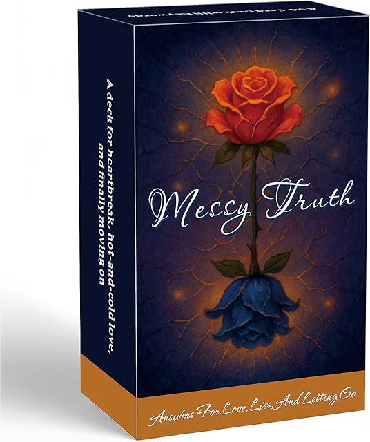 The Messy Truth Oracle, Oracle Cards for Beginners, 54 Cards Deck for Love Relationship Clarity, Emotional Healing and No-Contact Reflection, Straight-Talking Cards for Shadow Work and Self-Empowerment