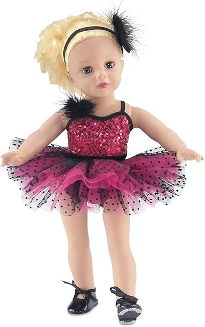 The Emily Rose 18 Inch Doll Clothes 4-Piece Jazz Ballet Ballerina Dance Recital Outfit, Includes Tap Shoes! | Doll NOT Included | Ideal for Most 18" Dolls | USA Business