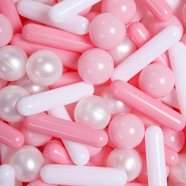 The STARBOLO Ball Pit Balls for Kids -Pack of 150 200 500 Colorful Ball Pit Balls Crush Proof Plastic Toy Balls for Toddlers Ball Pit, Ball Pit Play Tent, Baby Pool Water Toys