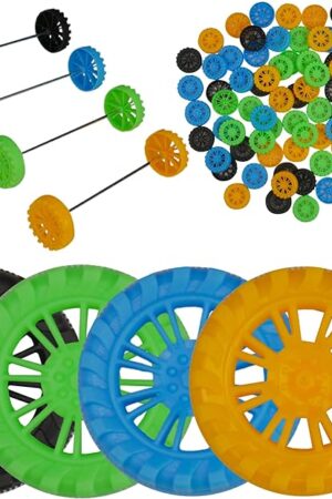 The Plastic Toy Wheels and Steel Axles for DIY STEM Projects