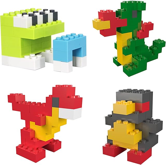 The PicassoTiles 1250 PCs Educational Building Block Bricks Tile Set Creative Shapes to Enhance Imaginative Play Unique Set to Characters Learning STEM Toys Washable for Learning Education Ages 3+ PBS1250