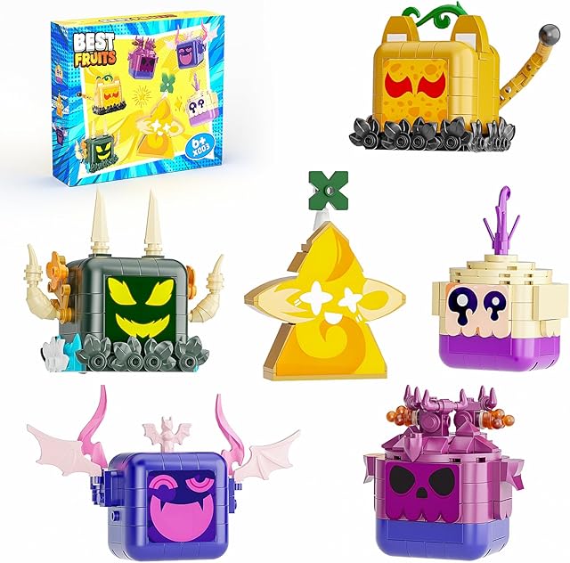 The Fruits Building Blocks, Fruits Game Toy Building Sets Compatible with Lego for Boys Age 8-12, Ideal Birthday Presents Party Favor for Boys Girls Game Fans Collectible Series