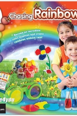 The PlayMonster Science4you - Chasing Rainbows - 13 Experiments to Explore The World of Colors - Fun, Education Activity for Kids Ages 4+