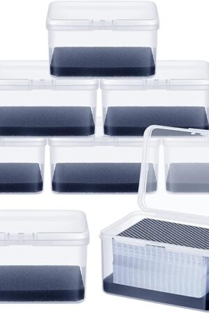 The PerKoop 8 Pcs Plastic Card Case Boxes for 162 Pcs Game Cards 3 Decks of Playing Card Clear Plastic Holder Box Organizer for Travel Game, 4. 7 x 3. 3 x 2. 5 Inch, Cards Not Included