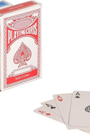 The Rhode Island Novelty 12 Decks of Economy Playing Cards Red/Blue/White, 2.25" x 3.5"