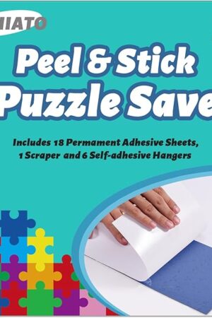 The Preserve 4 X 1000 Puzzle Saver Glue Sheets 24 Pack - Quick Stick Adhesive for Puzzles, Easy Application, Mess-Free Framing, Compatible with Puzzle Frames​