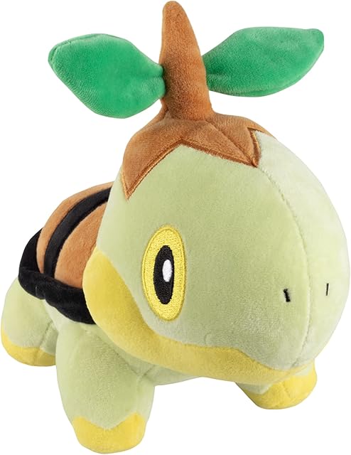 The Pokémon 8" Turtwig Plush - Officially Licensed - Diamond and Pearl Starter Figure - Authentic Soft Stuffed Animal Toy - Holiday Christmas Stocking Stuffer Gift for Kids, Boys, Girls - 2+