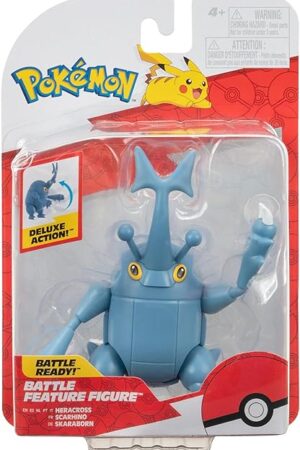 The Pokémon PKW3420 Battle Feature Figure - Scaraborn Official Articulated Figure, 11.5 cm